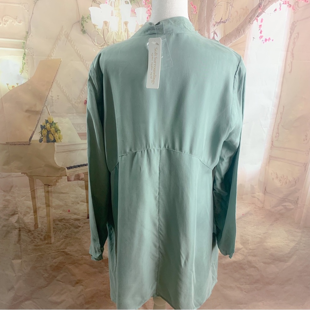 NEW Soft Surrounding Laurel Tunic in dusk Green - Picture 9 of 13